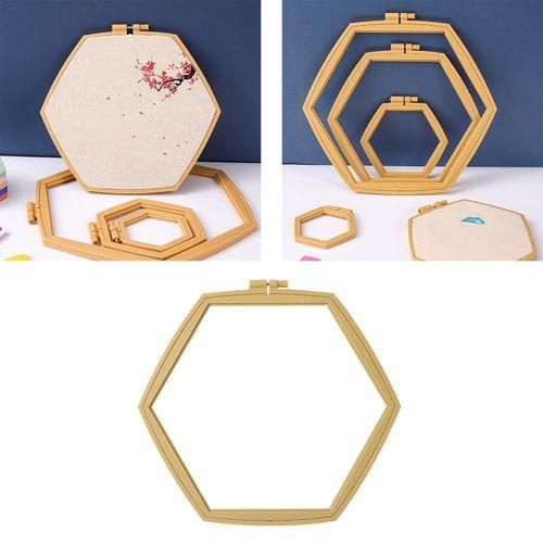 Hexagon Shaped Embroidery Hoop  Embroidery Display