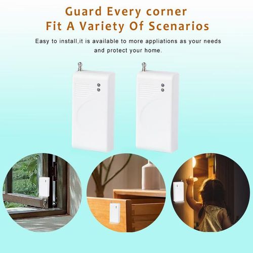 Vico 1/2/3/5pcs 433mhz Sensor Wireless Door Window Glass Break Shock Opening Alarm Anti-Theft Hub Required