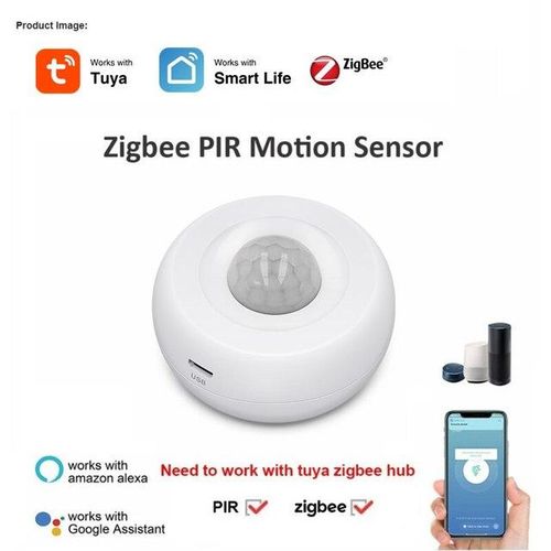 Tuya Zigbee Motion Sensor Movement Sensor Smart Life App Wireless Home Automation System Work With Alexa Google