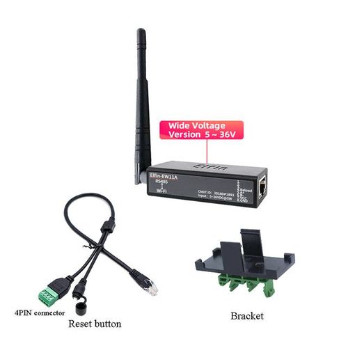 Serial Port Rs485 To Wifi Serial Device Server Elfin-Ew11 Support Tcp/ip Telnet Modbus Tcp Protocol Iot Data Transfer Converter