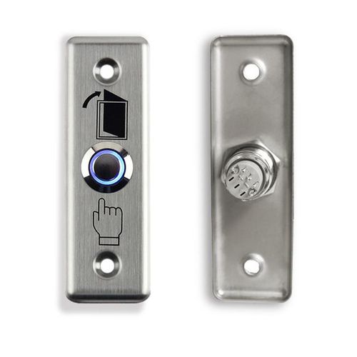 Metal Stainless Switch Door Exit Button Push To Open Home Release Button With Led For Access Control Lock System No/com