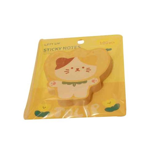 Tulip Kitten Sticky Notes - 100 Pcs