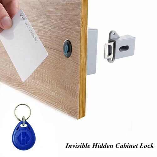 Smart Electronic Cabinet Lock Invisible Diy Hidden Wooden Ic Tag Sensor Drawer Lock Induction Power Wardrobe