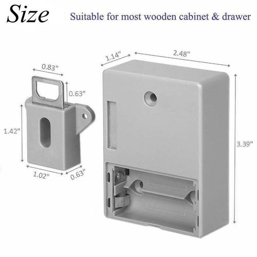Smart Electronic Cabinet Lock Invisible Diy Hidden Wooden Ic Tag Sensor Drawer Lock Induction Power Wardrobe