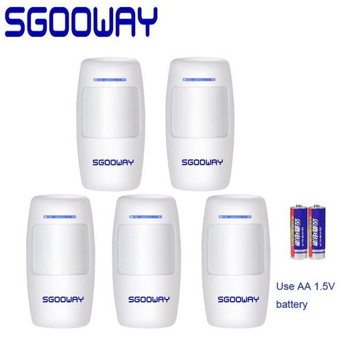 Sgooway Wireless Passive Motion Sensor For 433mhz Wifi Gsm Pstn Home Security Alarm System