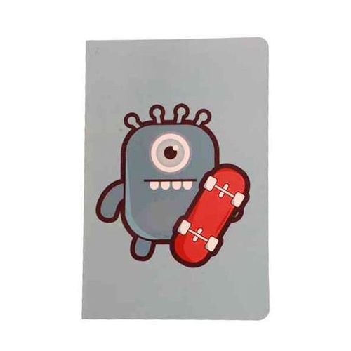 Aliens Sewn Notebook A5-Sky Blue