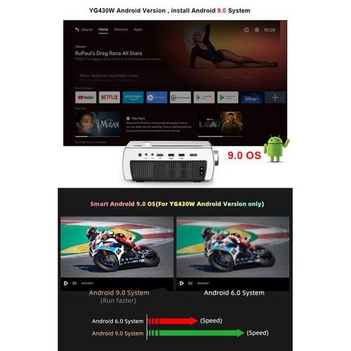 Full HD WiFi Android Smart Phone Projector Projector 1920 X 1080P LED Video Home Cinema 3D Beamer