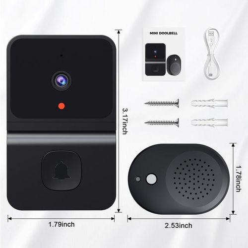 Wireless Doorbell Wifi Outdoor Hd Camera Security Door Bell Night Vision Video Voice Change For Home Door Phone