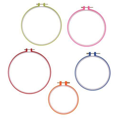 Adjustable Embroidery Stitch Hoop Round With Orange 12.5cm