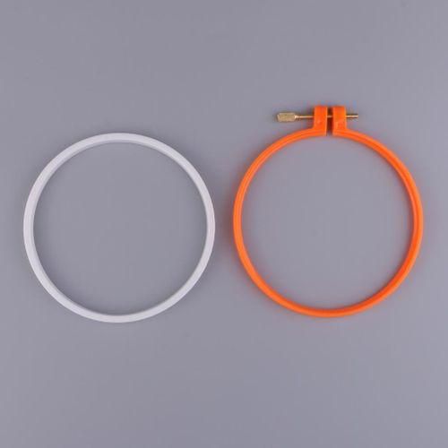 Adjustable Embroidery Stitch Hoop Round With Orange 12.5cm