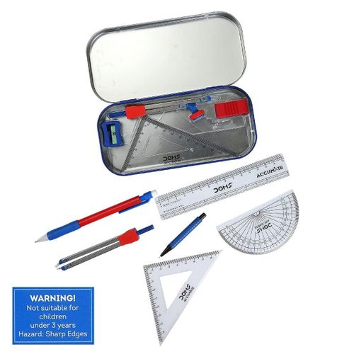 Doms Accumate Geometry Sets - Mathematical Set (Multicolor)