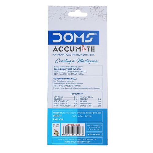 Doms Accumate Geometry Sets - Mathematical Set (Multicolor)