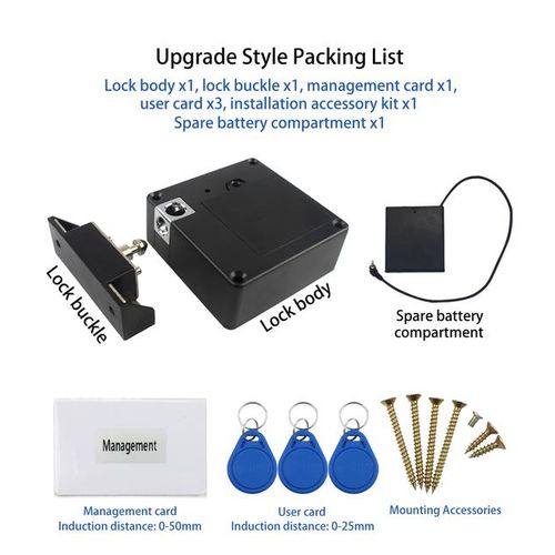 Mobile Phone Nfc Smart Locker Electronic Lock Rfid13.56mhz Invisible Furniture Sensor Cabinet Lock Drawer Door Lock