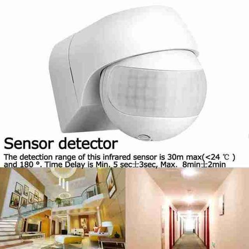 New 1pcs Motion Sensor 110v~230v Motion Automatic 180 Degree Switch Outdoor Sensor Timer Rotati C8a7
