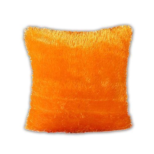 2 Plush Sofa Waist Pillow Cushion Case - Orange