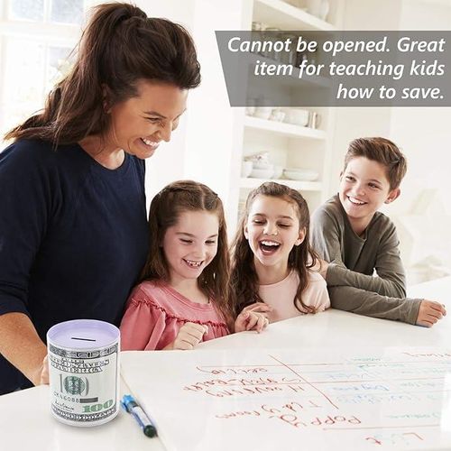 Piggy Bank Box Money Saving Pot Coin Box White