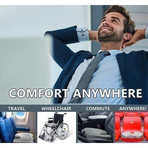 LASA Non-Slip Gel Memory Foam Office Chair Cushion