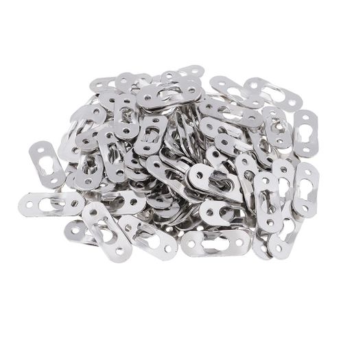 100 Pieces Sliver Heavy Duty Keyhole Hanging Picture