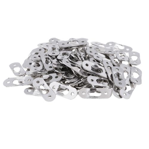 100 Pieces Sliver Heavy Duty Keyhole Hanging Picture