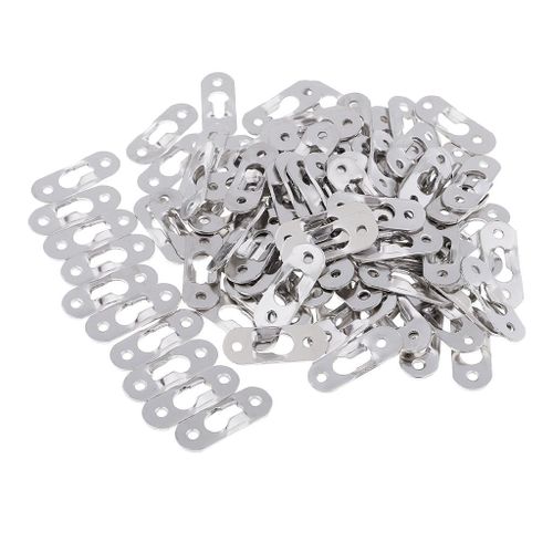 100 Pieces Sliver Heavy Duty Keyhole Hanging Picture