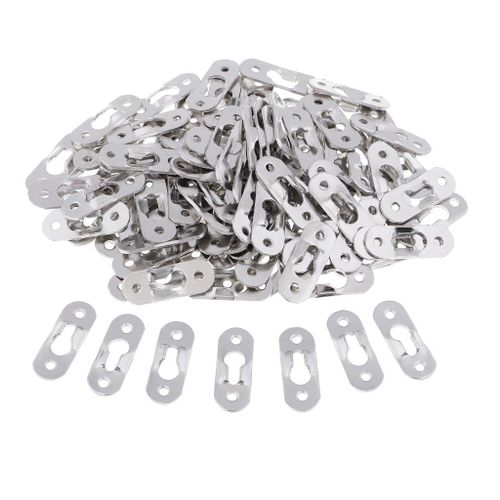 100 Pieces Sliver Heavy Duty Keyhole Hanging Picture