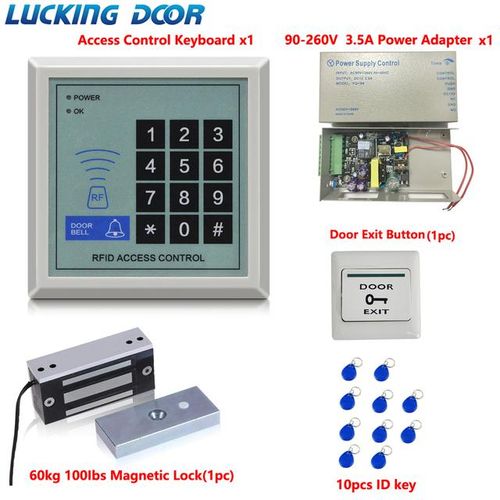Lucking Door Proximity 125khz Door Access Control System Entry System 100lbs Magnetic Lock Kit