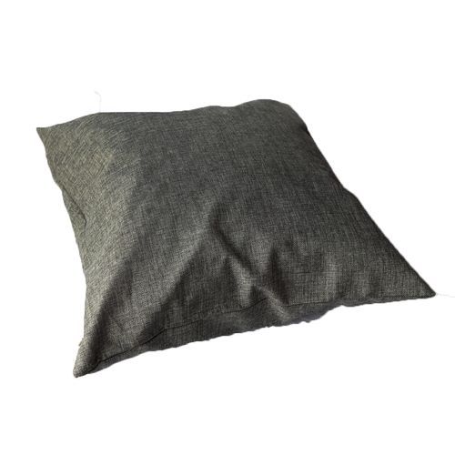 Plush Sofa Fillled Cushion  -Grey
