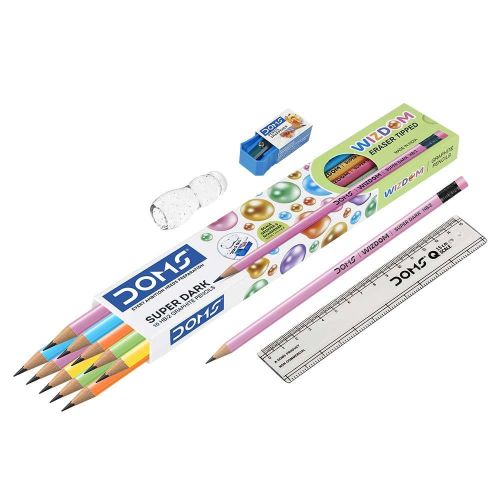 Doms *DOMS WIZDOM Super Dark 12HB/2 Graphite Pencil