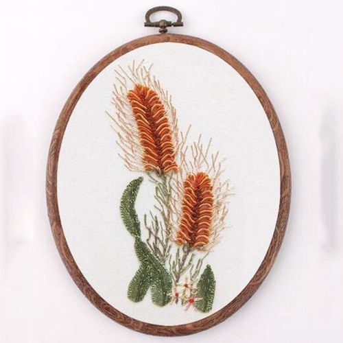 Embroidery Hoop Ring Cross Stitch Oval Frame Round Hanging DIY D