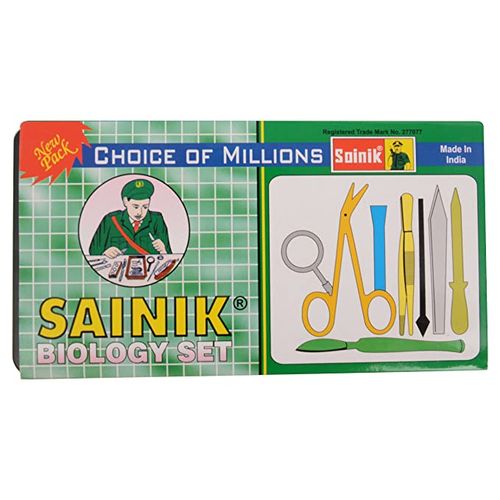 Sainik Dissection Box With  Biology Dissection Kit - Green