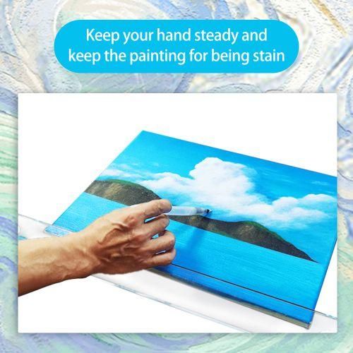 Artist Leaning Bridge 17.3inches Clear Hand And Wrist Rest