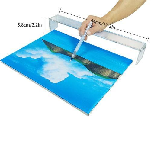 Artist Leaning Bridge 17.3inches Clear Hand And Wrist Rest