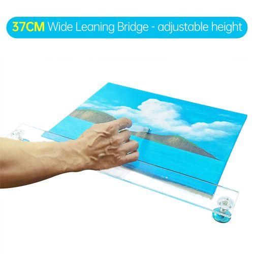 Artist Leaning Bridge 14.5inches Clear Hand And Wrist Rest