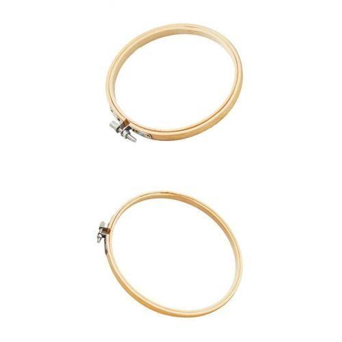 2Pc DIY Bamboo Embroidery Stitch Tapestry Hoop Sewing