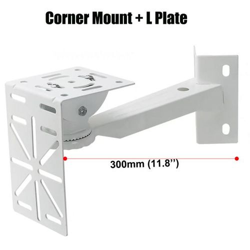 Vertical Wall Corner Mount Right Angle Multifunctional Adapter Plate High Speed Ptz Dome Surveillance Security Camera Bracket