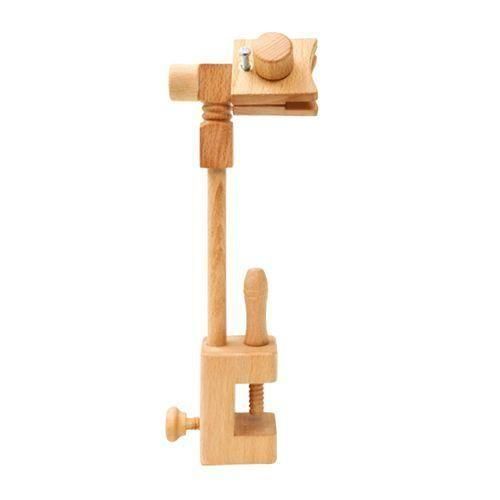Wood Embroidery Hoop Stand With Clamp Adjustable Tabletop Cross Stitch