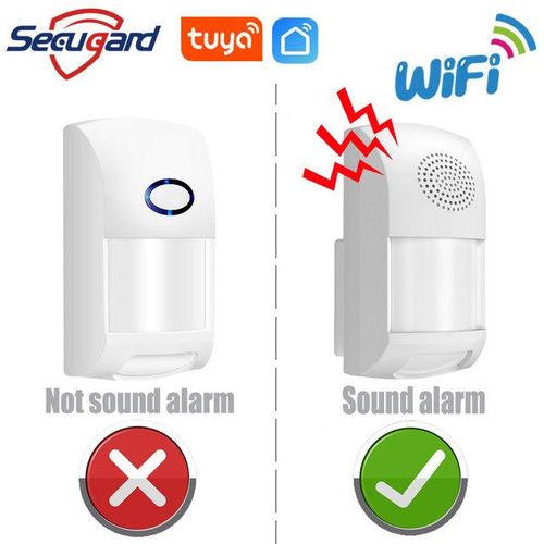 Wifi Tuya Motion Sensor 25kg Pet Immune Detectors Alarm Smart Life App Push Message Compatible Alexa Google