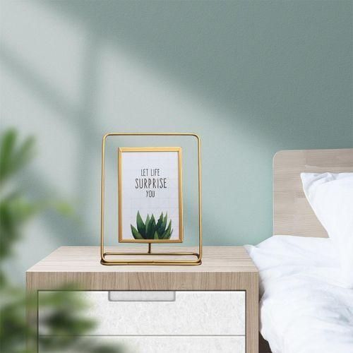 Floating Brass Photo Display Gold Vertical Gold Vertical