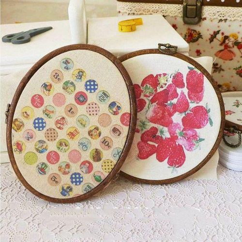 Wood Bamboo Embroidery Hoop  Cross Stitch Frame DIY