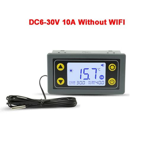 Wifi Remote Control Thermostat Digital Temperature Controller Module Cool Heat App Temperature Collection High Low Alarm Sa30