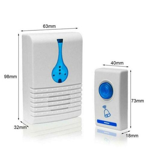 Powered 32 Chime Digital Led 100m Wireless Door Bell Home Security Alarm