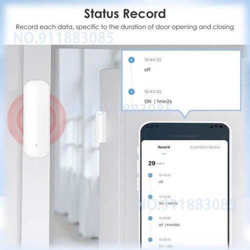 Wifi Zigbee Door Window Sensor Tuya Garage Door Detectors Works With Alexa Google Home Alexa Voice Smart Life App Remote Alarm