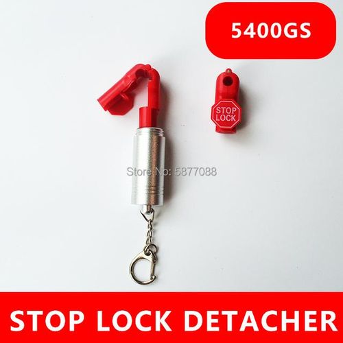 S Lock And Magnetic Key Detacherfor Store Locked Display Peg Hook Security Super Mercado Little Red Hook Lock 6mm