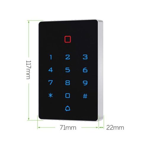 T12 Wifi Tuya Smart Door Lock Waterproof Door Access Control System Standalone Keypad Door Entry Access Controller