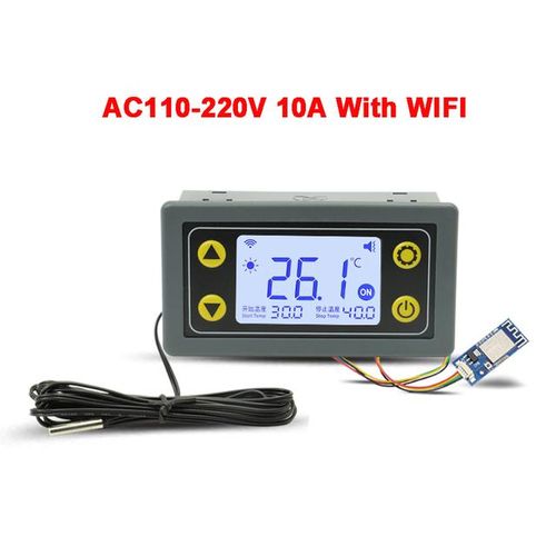 Sa30 Sa10 Wifi Remote Control Thermostat 6-30v 110-220v Digital Temperature Controller Module App Temperature Collection Alarm