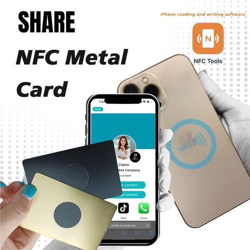Smart Digital Business Metal For Instant Contact And Social Media Sharing No App Required No Fees Ios Compatible