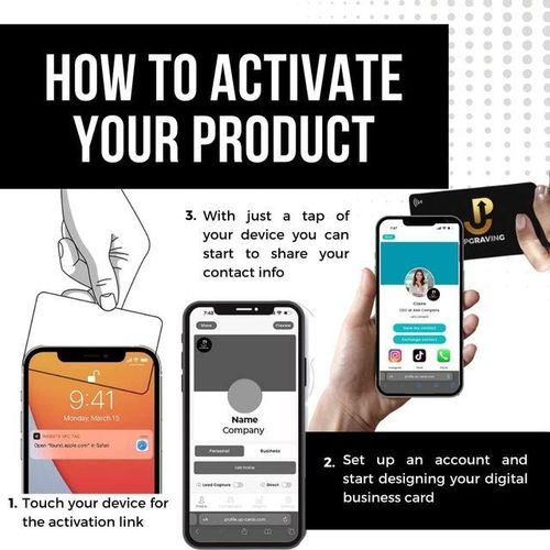 Smart Digital Business Metal For Instant Contact And Social Media Sharing No App Required No Fees Ios Compatible