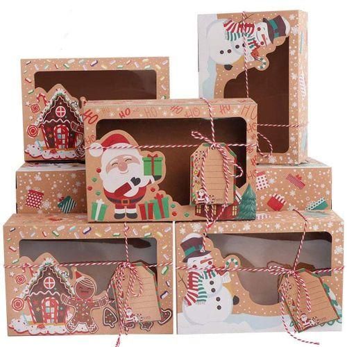 915 Generation Christmas Cookie Boxes with Window, Holiday Boxes for Gift G