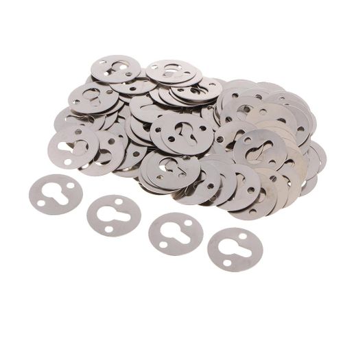 100x Round Metal Shelf Brackets With Screws For Hanging