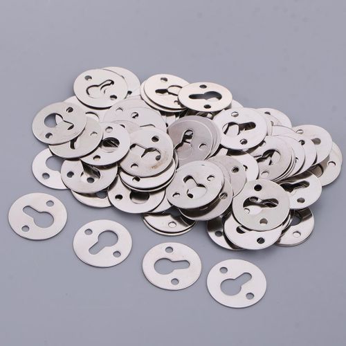 100x Round Metal Shelf Brackets With Screws For Hanging